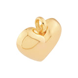 14K Gold Heart Charm Pendant