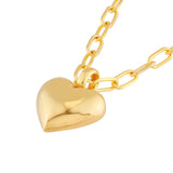14K Gold Small Heart Charm Pendant