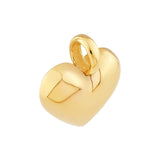 14K Gold Small Heart Charm Pendant