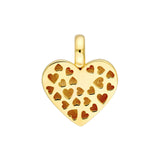 14K Gold Small Heart Charm Pendant