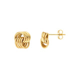 14K Gold Multi Love Knot Stud Earrings