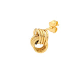 14K Gold Multi Love Knot Stud Earrings