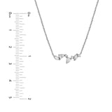 14K Gold Mini Diamond Blossom Pendant Necklace