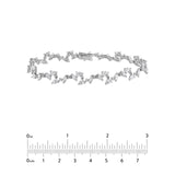 14K Gold Diamond Blossom Bracelet