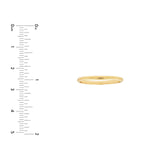 14K Gold Curve Ribbed Band