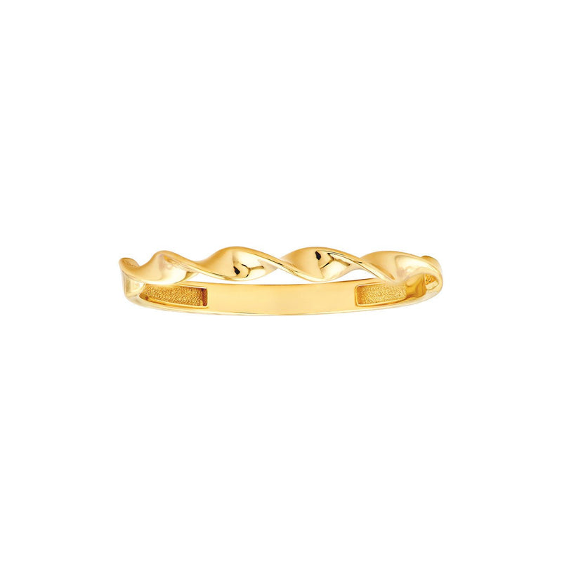 14K Gold Twisted Band