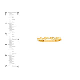 14K Gold Twisted Band