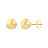 14K Gold 10MM Ball Stud Earrings