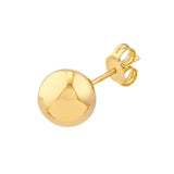14K Gold 10MM Ball Stud Earrings