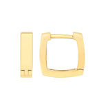 14K Gold Square Hoop Earrings