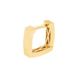 14K Gold Square Hoop Earrings