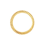 14K Gold Textured Snake Band