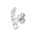 14K Gold Graduated Diamond Stud Earrings