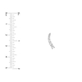 14K Gold Graduated Diamond Stud Earrings