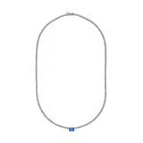 14K Gold Emerald Sapphire Pendant Diamond Tennis Necklace