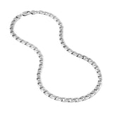 Sterling Silver 7.30MM Diamond Cut Mariner Chain