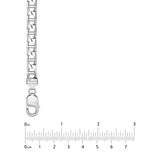 Sterling Silver 7.30MM Diamond Cut Mariner Chain