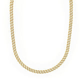 14K Gold 8.00 Carat Diamond Curb Necklace