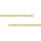 14K Gold 8.00 Carat Diamond Curb Necklace