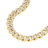 14K Gold 4.00 Carat Diamond Curb Necklace