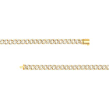 14K Gold 4.00 Carat Diamond Curb Necklace