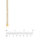 14K Gold 4.00 Carat Diamond Curb Necklace