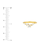14K Gold Diamond Blossom Ring