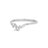 14K Gold Diamond Blossom Ring