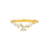 14K Gold Diamond Blossom Ring