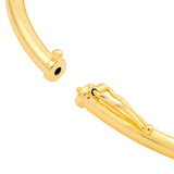 14K Gold 3MM Love Knot Tube Bangle