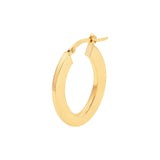 14K Gold Marquise Rectangular Hoop Earrings