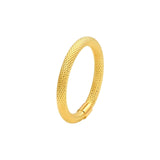 14K Gold Textured Diamond Cut Ring