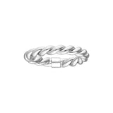 14K Gold Double Twist Tube Ring