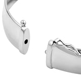 14K Gold 10MM Flat Oval Tube Bangle