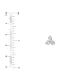 14K Gold 3.5MM Trio Diamond Stud Earrings