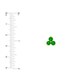 14K Gold 3.5MM Trio Tsavorite Stud Earrings