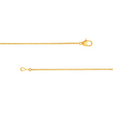 14K Gold Tri Stone Ruby and Diamond Pendant Necklace