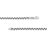 Sterling Silver Rounded Box Chain