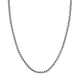 Sterling Silver Rounded Box Chain