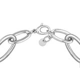 Sterling Silver Oval 1+2 Link Necklace