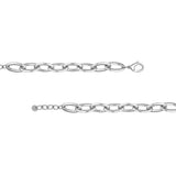 Sterling Silver Large Oval Link Bracelet