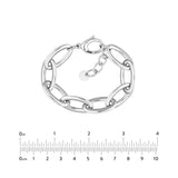 Sterling Silver Large Oval Link Bracelet