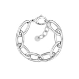 Sterling Silver Large Oval Link Bracelet