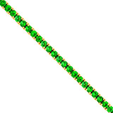 14K Gold Tsavorite Tennis Bracelet