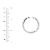 Sterling Silver 30x4MM Hoop Earrings