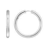 Sterling Silver 30x4MM Hoop Earrings