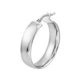 Sterling Silver 20MM Flat Hoop Earrings