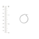 Sterling Silver 20MM Flat Hoop Earrings