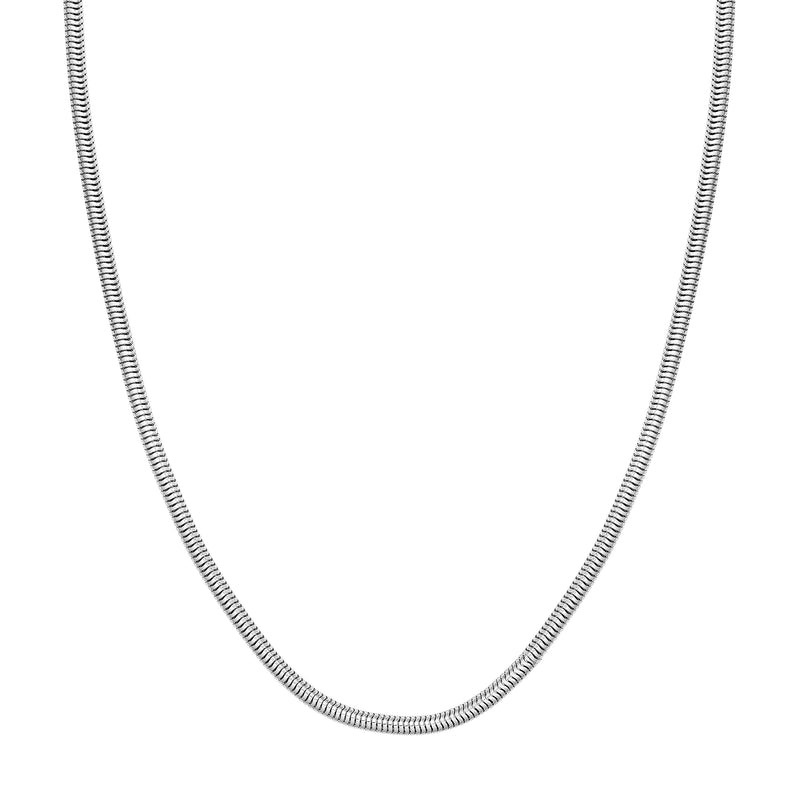 Sterling Silver 3MM Round Snake Chain
