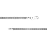 Sterling Silver 3MM Round Snake Chain